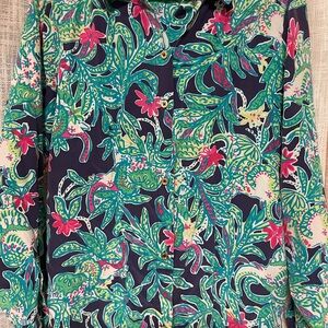 Lilly Pulitzer Colorful Floral Blouse